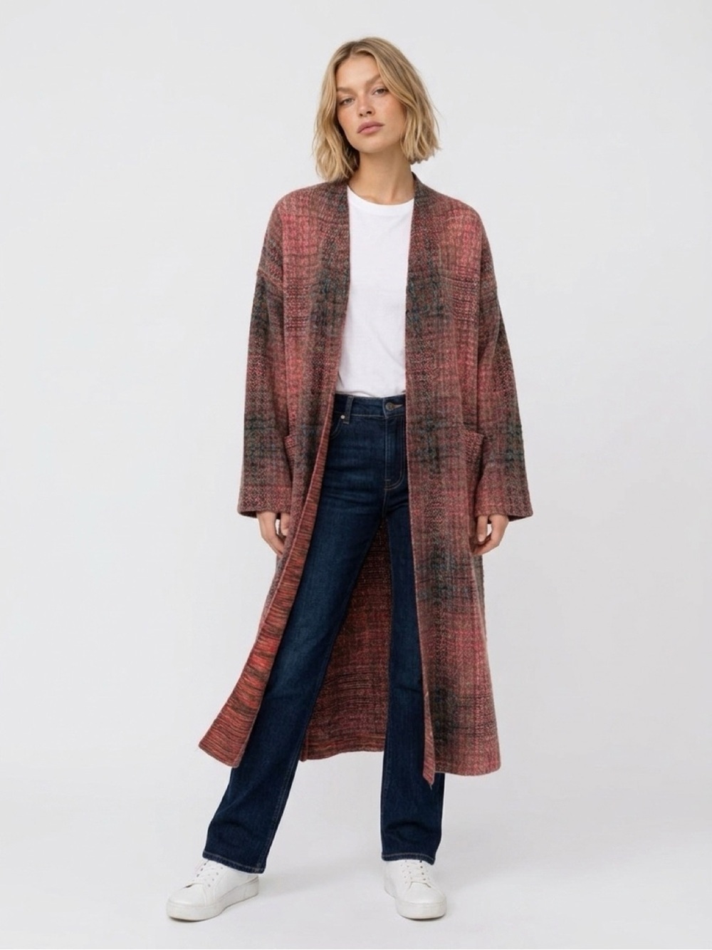 MISSONI
PLAID STRIPED KNIT DUSTER